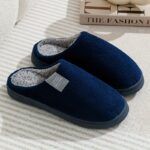 [Soft Plush House Shoes] Plush Women’s & Unisex Slip-On Slippers | Non-Slip Rubber Sole, Winter Warm Indoor House Shoes, Soft Cushioned Footbed | Multi-Color (Pink, Blue, Grey, Brown, Green, Yellow, Orange) for Home, Postpartum Care