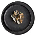 Charger Modern Restaurant Black Ceramic Dinner Dish and Dinner Plate