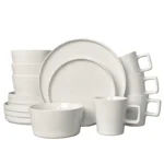 European American Style Creative Light Luxury Modern Ceramic Plates Cups Black Glazed Bowls Dishes Complete 16-piece Dinnerware