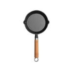 26cm Cast Iron Frying Pan Uncoated Non-stick Egg Pancake Pan Crepe Maker Steak Frying Pot Gas Induction Cooker Kitchen camping Cookware