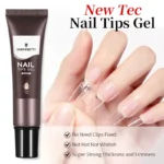 BORN PRETTY 15g Nail Tips Gel Easy Stick Nude Adhesive Bond UV Glue Nail Art Gel Varnish Capsule Tips Strong Extension