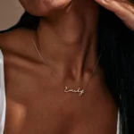 New North Name Necklace Stainless Steel Jewelry Mother’s Day Gift Personalized Custom Name Pendant Couples Necklace for Women
