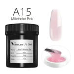 VENALISA 1KG Jelly Gel OEM Nail Art French Nail Construction Gel UV/LED Nail Extension Hard Poly Camouflage Gel