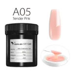 VENALISA 1KG Jelly Gel OEM Nail Art French Nail Construction Gel UV/LED Nail Extension Hard Poly Camouflage Gel