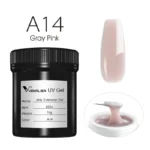 VENALISA 1KG Jelly Gel OEM Nail Art French Nail Construction Gel UV/LED Nail Extension Hard Poly Camouflage Gel