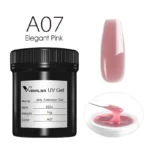 VENALISA 1KG Jelly Gel OEM Nail Art French Nail Construction Gel UV/LED Nail Extension Hard Poly Camouflage Gel