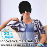 IFINE 2024 High Quality Full Coverage Stretch Hot Cold Gel Pack Hat Beauty Personal Care for Migraine Headache Sleep Relief