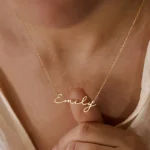 New North Name Necklace Stainless Steel Jewelry Mother’s Day Gift Personalized Custom Name Pendant Couples Necklace for Women