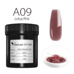 VENALISA 1KG Jelly Gel OEM Nail Art French Nail Construction Gel UV/LED Nail Extension Hard Poly Camouflage Gel