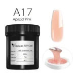 VENALISA 1KG Jelly Gel OEM Nail Art French Nail Construction Gel UV/LED Nail Extension Hard Poly Camouflage Gel