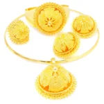 Zhuerrui Mother’s Day Gift High Quality 18K Gold Plated MOM Jewelry Set Latest Italian Costume Simple Bridal Jewelry HA16031403