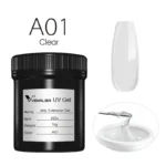 VENALISA 1KG Jelly Gel OEM Nail Art French Nail Construction Gel UV/LED Nail Extension Hard Poly Camouflage Gel