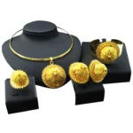 Zhuerrui Mother’s Day Gift High Quality 18K Gold Plated MOM Jewelry Set Latest Italian Costume Simple Bridal Jewelry HA16031403