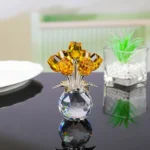 Colourful Rose Bouquet – For Anniversary, Mother’s Day, Valentine’s Day Crystal Rose Bouquet – Eternal Rose Decorative Gift