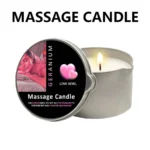 Massage Candle -Essential Oil- Six different scents , 1oz/2oz Melts into Warm Massage Oil – Sensual Massage Candle, Pour Spout