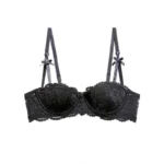 Women Bras Sexy Lace Half Cup Push Up French Style Lingerie Soft Deep V Top Breathable Back Closure Thin Bralette Ropa Mujer