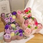 Mother’s Day Rose Gift Box Soap Flower Gift Set Valentine Roses Boutique Package Gifts For Wife Wedding Supplies Wedding