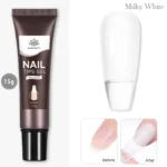 BORN PRETTY 15g Nail Tips Gel Easy Stick Nude Adhesive Bond UV Glue Nail Art Gel Varnish Capsule Tips Strong Extension