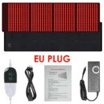 KEMOKO 960pcs Leds Red Light Large Pad For Body Pain Relief Waist Back Shoulder Muscle Pain Yoga mat Relief Relax Infrared Light