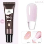 BORN PRETTY 15g Nail Tips Gel Easy Stick Nude Adhesive Bond UV Glue Nail Art Gel Varnish Capsule Tips Strong Extension