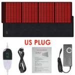 KEMOKO 960pcs Leds Red Light Large Pad For Body Pain Relief Waist Back Shoulder Muscle Pain Yoga mat Relief Relax Infrared Light
