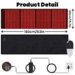KEMOKO 960pcs Leds Red Light Large Pad For Body Pain Relief Waist Back Shoulder Muscle Pain Yoga mat Relief Relax Infrared Light