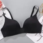 Women’s Bras Sexy Lace Half Cup Push Up French Style Lingerie Solid Soft Deep V Top Breathable Comfortable Closure Thin Bralette