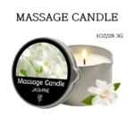Massage Candle -Essential Oil- Six different scents , 1oz/2oz Melts into Warm Massage Oil – Sensual Massage Candle, Pour Spout
