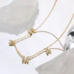 Mother’s Day Gift Trending Letter MAMA Necklace in Stainless Steel Gold Color for Mom Women’s Jewelry for Anniversary
