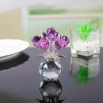 Colourful Rose Bouquet – For Anniversary, Mother’s Day, Valentine’s Day Crystal Rose Bouquet – Eternal Rose Decorative Gift