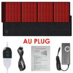 KEMOKO 960pcs Leds Red Light Large Pad For Body Pain Relief Waist Back Shoulder Muscle Pain Yoga mat Relief Relax Infrared Light