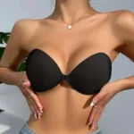 Women’s Invisible Strapless Adhesive Stick Bra Strapless Push Up Bras Lingerie Seamless Silicone Nipple Cover Bralette Underwear