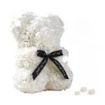 Artificial Flower Eternal Rose Teddy Bear for 520 Mom Mother’s Day Birthday Valentine’s Day Anniversary Gifts & Decorations