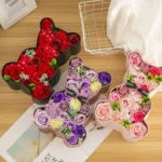 Mother’s Day Rose Gift Box Soap Flower Gift Set Valentine Roses Boutique Package Gifts For Wife Wedding Supplies Wedding
