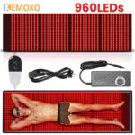 KEMOKO 960pcs Leds Red Light Large Pad For Body Pain Relief Waist Back Shoulder Muscle Pain Yoga mat Relief Relax Infrared Light