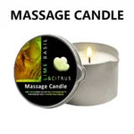 Massage Candle -Essential Oil- Six different scents , 1oz/2oz Melts into Warm Massage Oil – Sensual Massage Candle, Pour Spout