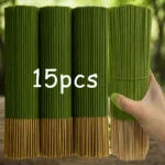 Lemongrass Sticks That Extend the Burning Time, Artificial Wooden Four-Season Fragrance, Suitable for Home, Camping, Garden, Pool and Outdoor Activities – Feng Shui to Remove Bad Energy, Purify the Air, Relax the Mind, Recycled Wood, Holiday Decoration (Halloween/Christmas/Easter/Thanksgiving)