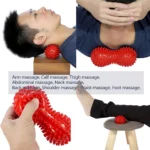 Peanut Ball Foot Massage Ball, Spiky Massage Ball for Trigger Point Therapy, Deep Point Massage, Plantar Fasciitis, Neck Pain Relief