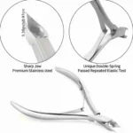 Nail Professional Stainless Steel Nail Cutter Scissor Nippers Muti Function Cuticle Pusher Remover Nail Care Manicure Tools Kits