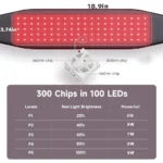 LED Infrared Red Phototherapy Belt 660nm 850nm Back And Waist Pain Relief Heating Function Deeply Penetrates The Skin
