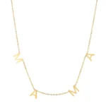 Mother’s Day Gift Trending Letter MAMA Necklace in Stainless Steel Gold Color for Mom Women’s Jewelry for Anniversary