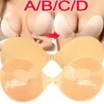 Women’s Invisible Strapless Adhesive Stick Bra Strapless Push Up Bras Lingerie Seamless Silicone Nipple Cover Bralette Underwear