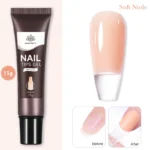 BORN PRETTY 15g Nail Tips Gel Easy Stick Nude Adhesive Bond UV Glue Nail Art Gel Varnish Capsule Tips Strong Extension