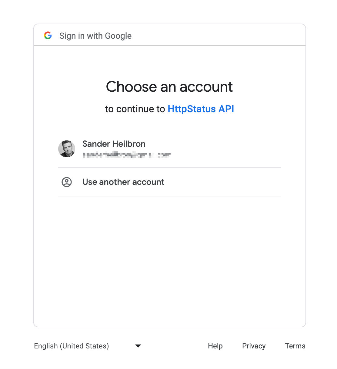 Choose an account