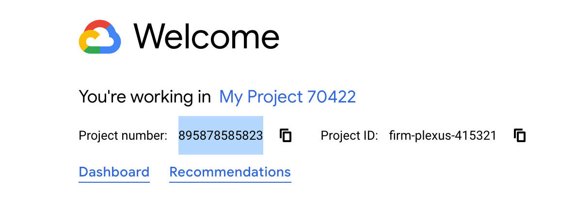 Google Cloud Platform Project Number