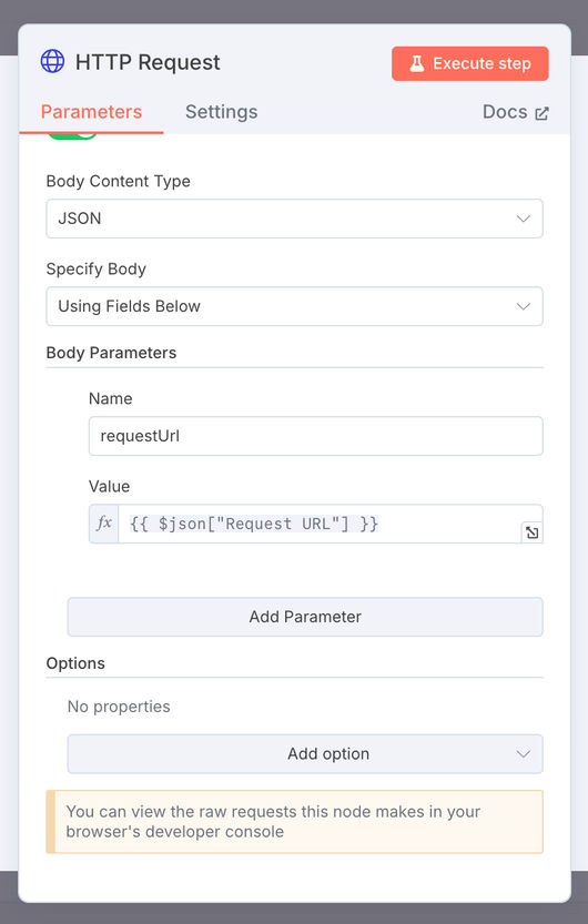 n8n: HTTP request HttpStatus API