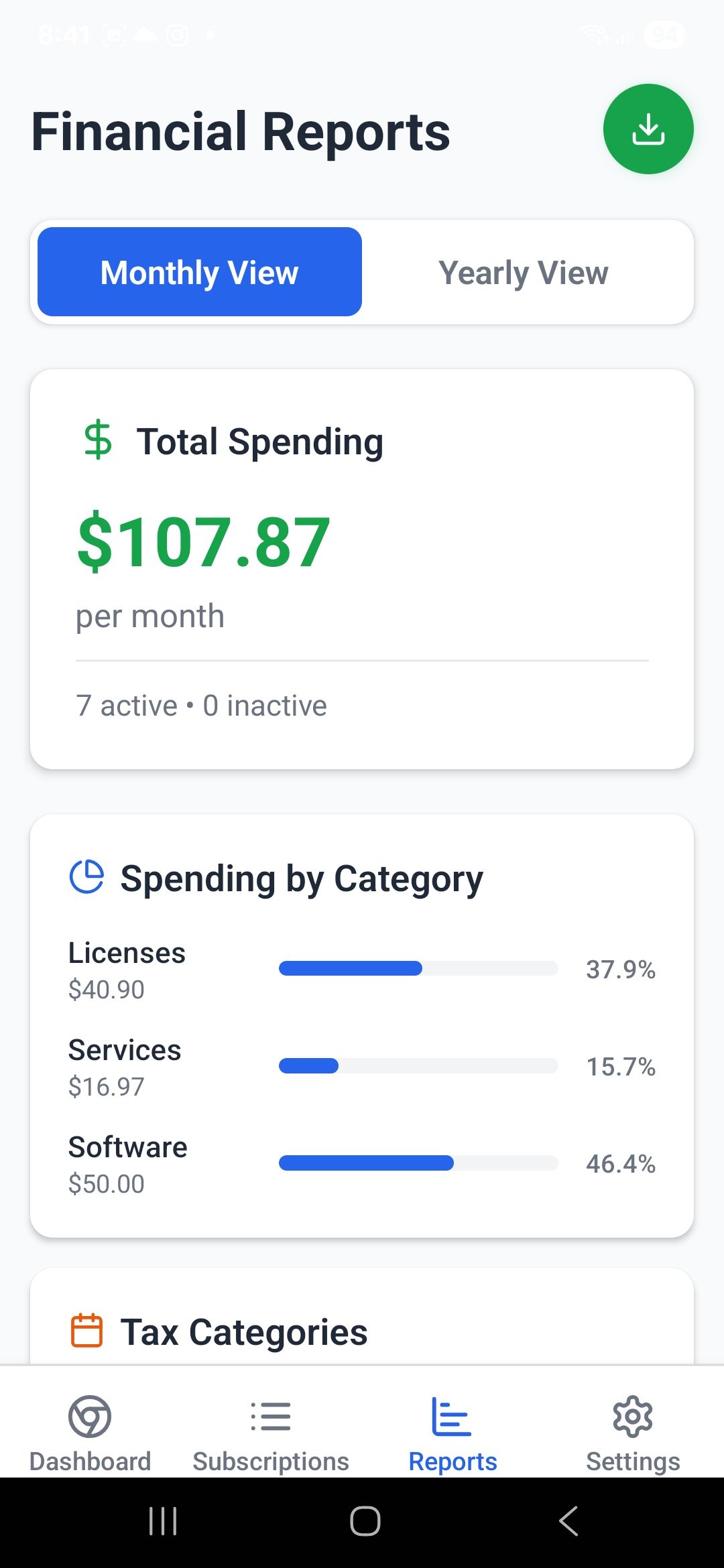 SubNeo: Subscription Tracker screenshot 2