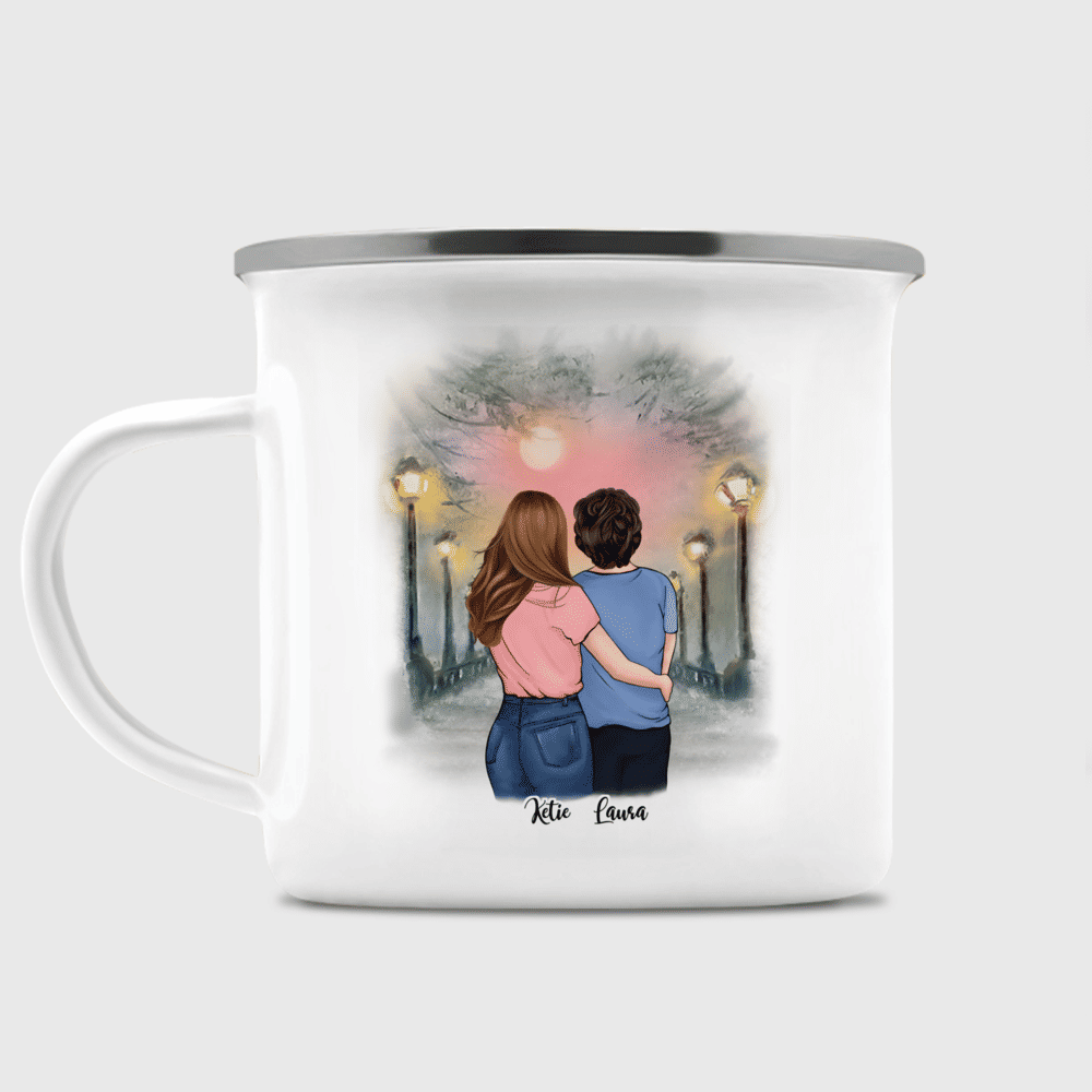 Daughter Mother Custom Family Mug - First My Mother, Forever My Friend_1