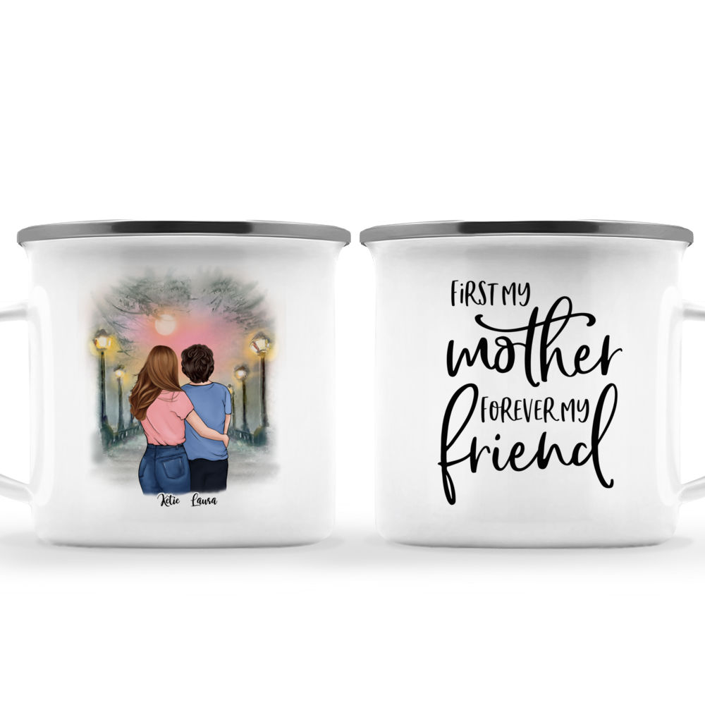 Daughter Mother Custom Family Mug - First My Mother, Forever My Friend_3