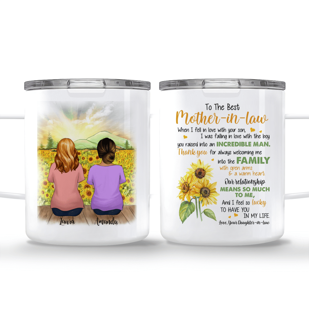 Mother-in-law - To The Best Mother-In-Law When I fell in love with your son - Mother's Day, Birthday Gifts, Gifts For Mom, Daughters - Personalized Mug_3